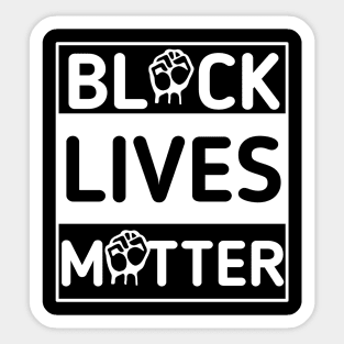 BLM | Black Lives Matter | Raised Clenched Fist | A Call for Equality Sticker